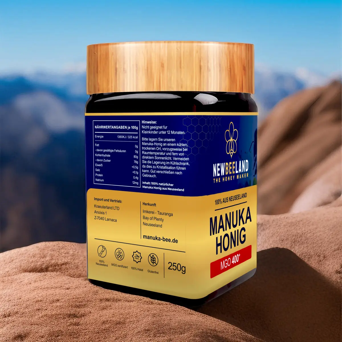 Manuka Honig MGO 400+ (500 g) · NewBeeLand