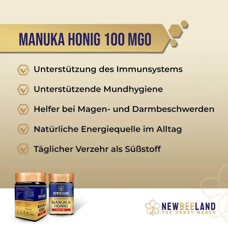 Manuka Honig MGO 100 Vorteile